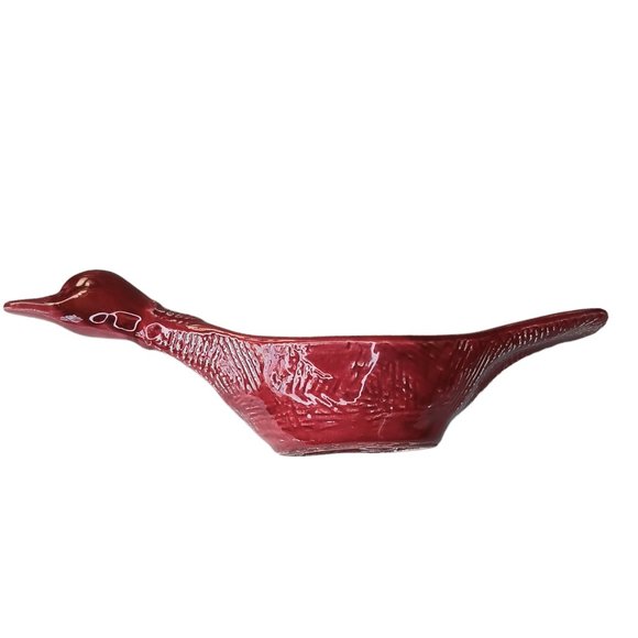 Vintage Red Duck Ashtray California Originals 1960s MCM Ceramic - Picture 5 of 16